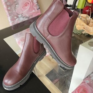 Burgundy Chelsea Boots